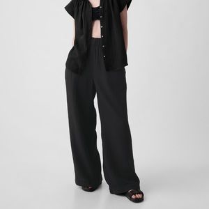 GAP Crinkle Gauze Wide Leg Pant